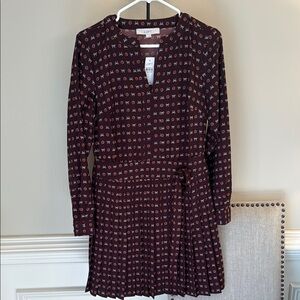 LOFT Women's Burgundy Dress
